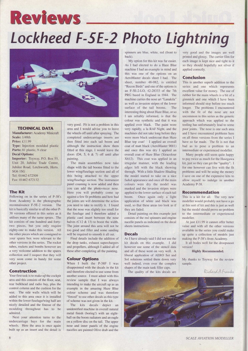 Scale Aviation Modeller International 1996-01